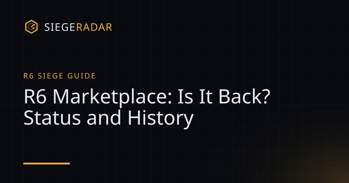 R6 Marketplace: Is It Back? Status and History – cover image